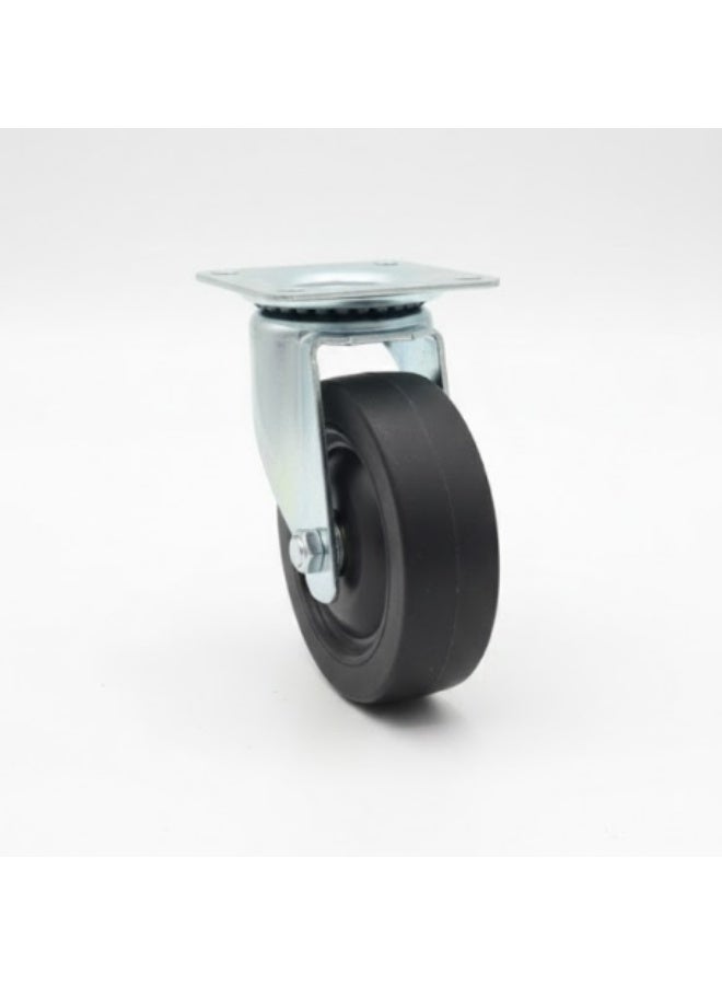 75mm diameter heat-resistant nylon swivel casters for transport trolleys, replacement swivel casters for tool carts - Image 1